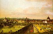 Bernardo Berlotto View of Vienna from the Belvedere oil